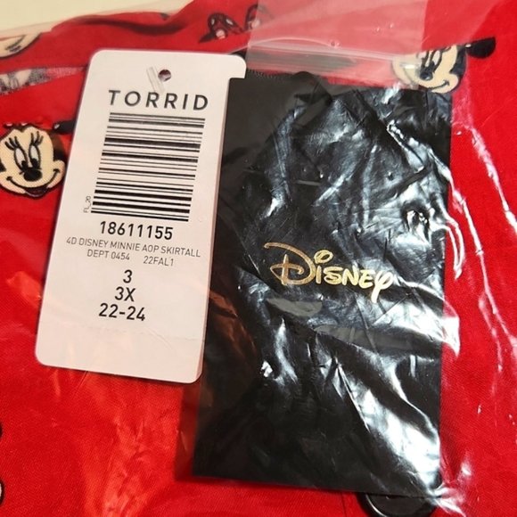 ❤️NWT VINTAGE TORRID SKIRT MINNIE MOUSE MINI SKIRTALL DISNEY CHALLIS - PLUS SIZE - Picture 6 of 11